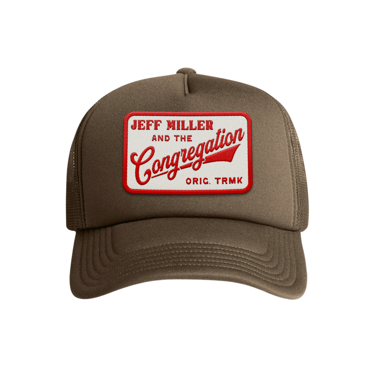 Foam Trucker - Brown - Red Patch