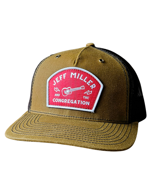 Trucker-Camel-Waxed Canvas / Mesh