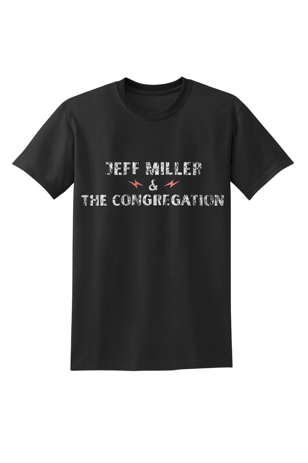 T-shirt- Black- Logo Distressed