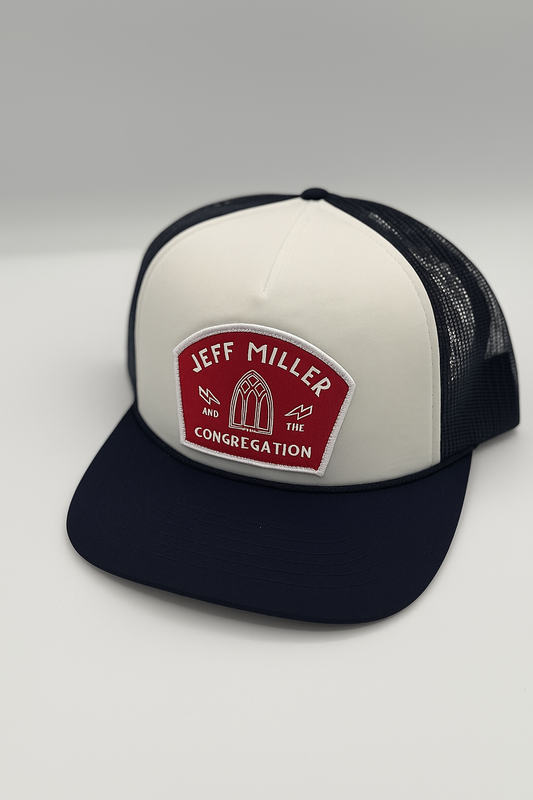 HAT- RICHARDSON FOAM TRUCKER- BM NAVY/WHITE (WINDOW)