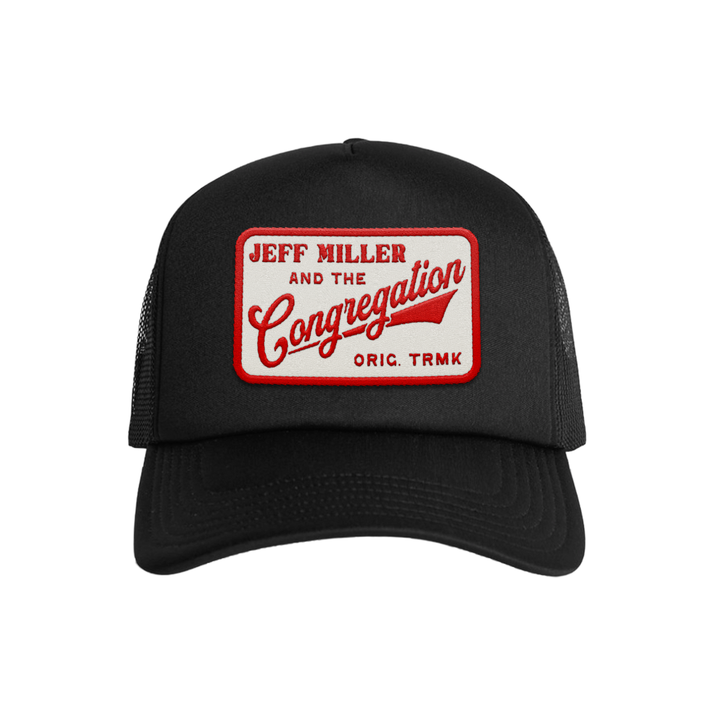 Foam Trucker - Black - Red Patch