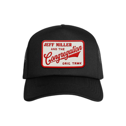 Foam Trucker - Black - Red Patch