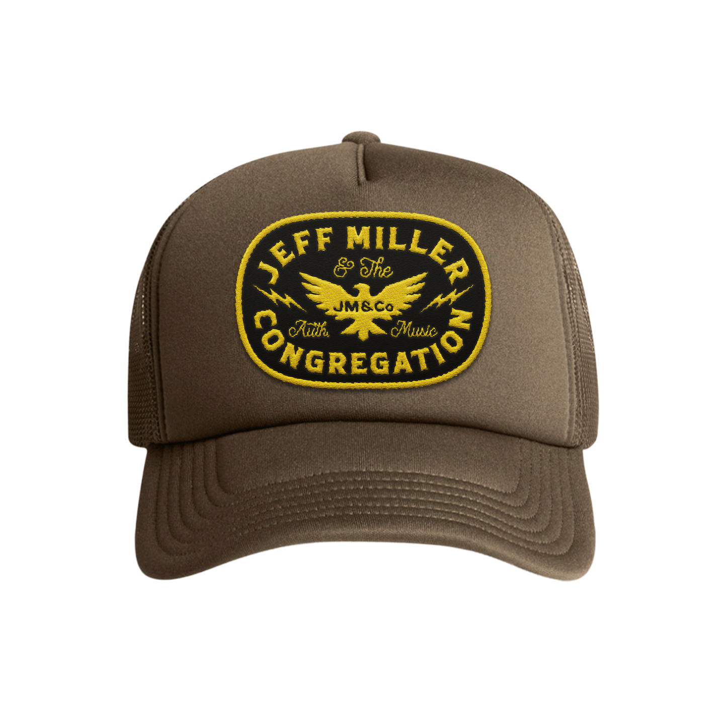 Foam Trucker - Brown - Gold Patch