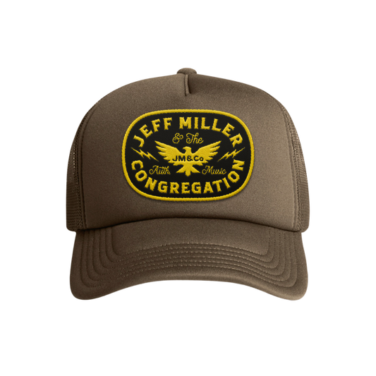 Foam Trucker - Brown - Gold Patch