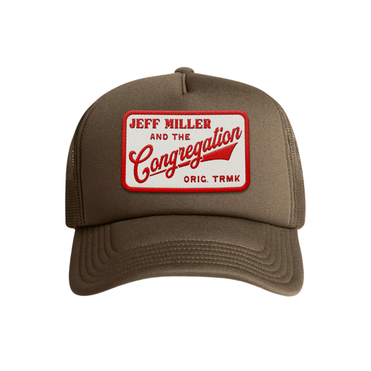 Foam Trucker - Brown - Red Patch