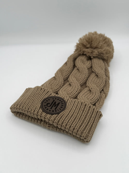 POM POM Beanie- OATMEAL