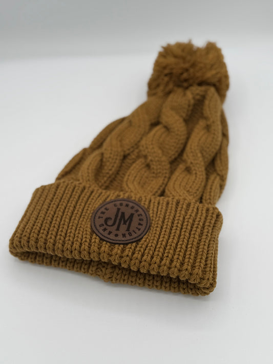 POM POM Beanie- MUSTARD