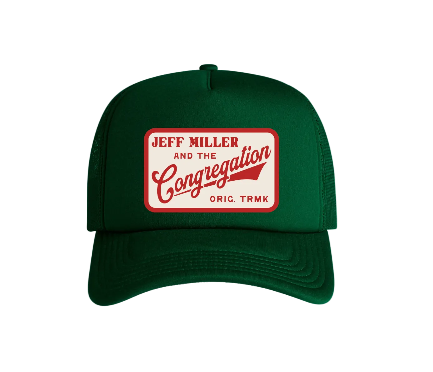 Foam Trucker - Green - Red Patch