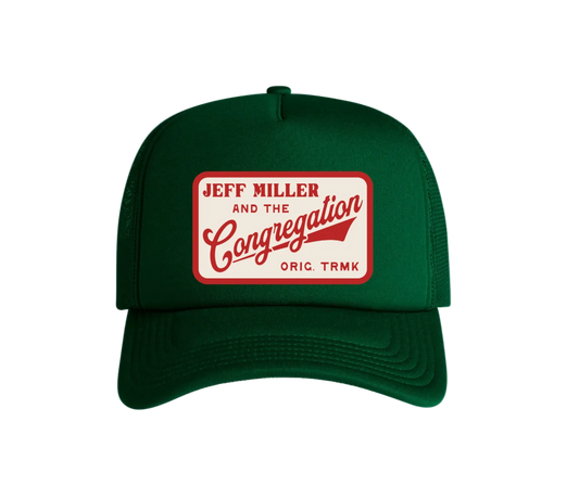 Foam Trucker - Green - Red Patch