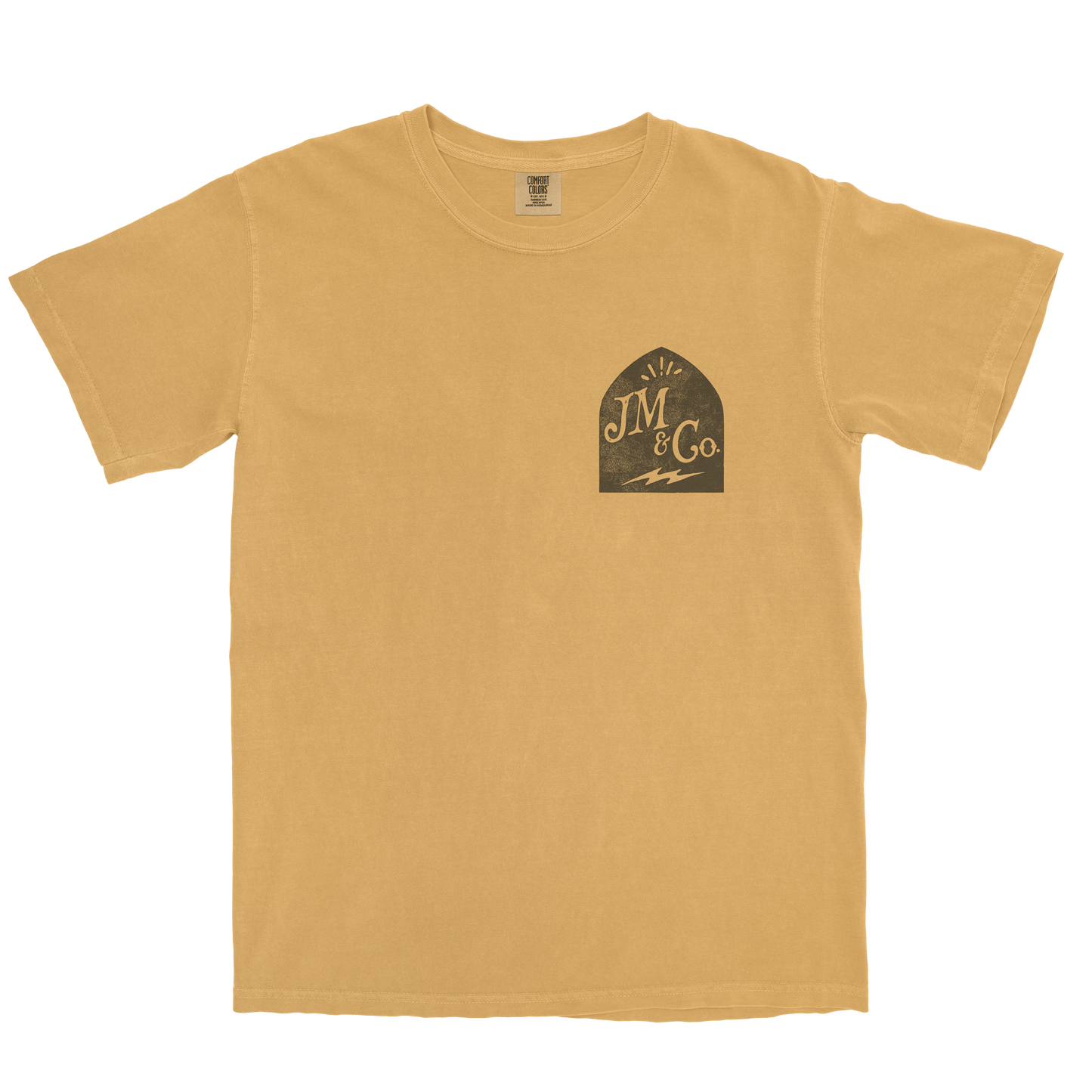 T-shirt- Mustard- Logo (front / Back)