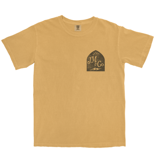 T-shirt- Mustard- Logo (front / Back)